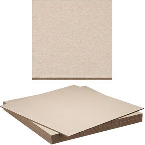 PATIKIL 12x12x0.12" Chipboard Sheets, 10Pcs 120PT Thick Book Board Binders Board Sturdy Bookbinding Supplies for Book Binding Cover, Gray