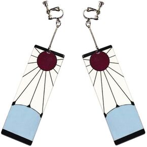 Tanjiro Earring Tanjiro Ear Clip Anime Cosplay Earrings Anime Costume Accessories