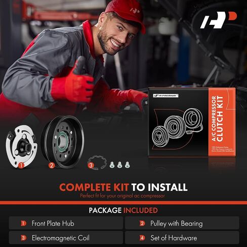 A-Premium Air Conditioner AC Compressor Clutch Kit Compatible with Volkswagen Jetta 2005-2016, Passat 2012-2014, Golf 2010-2014, Beetle 2006-2010 2012-2014, Rabbit 2006-2009 & Audi TT RS Quattro in Saudi Arabia