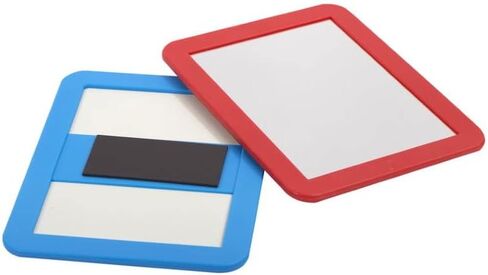 Desk Tech Multi-Functional 5x7 Magnetic Locker Makeup Mirror for School Locker, Bathroom, Household, Refrigerator, and Cabinet - Convenient and Stylish - Blue in Saudi Arabia