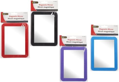Desk Tech Multi-Functional 5x7 Magnetic Locker Makeup Mirror for School Locker, Bathroom, Household, Refrigerator, and Cabinet - Convenient and Stylish - Blue in Saudi Arabia