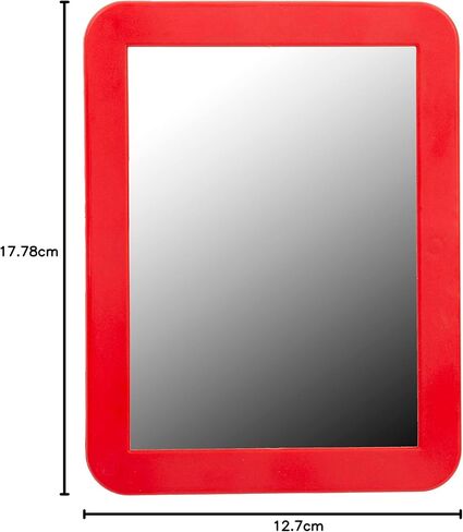 مرآة مكياج ذات خزانة مغناطيسية متعددة الوظائف مقاس 5 × 7 من Desk Tech لخزانة المدرسة والحمام والمنزل والثلاجة والخزانة - مريحة وأنيقة - أزرق in Kuwait