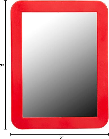 مرآة مكياج ذات خزانة مغناطيسية متعددة الوظائف مقاس 5 × 7 من Desk Tech لخزانة المدرسة والحمام والمنزل والثلاجة والخزانة - مريحة وأنيقة - أزرق in Kuwait