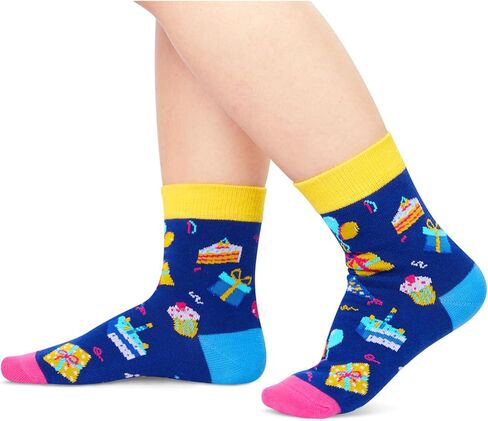HAPPYPOP 7th Birthday Gifts Ideas Socks - Gifts for Girls Boys Age 7, Presents for 7 Year Olds, Seven Year Old Gifts for Kids in Saudi Arabia