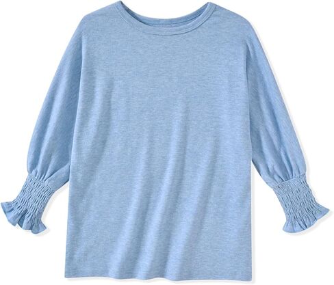 Little Girl 3/4 Sleeve Casual Shirt for 6-12 Years in Saudi Arabia