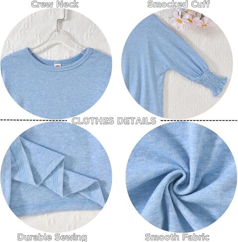 Little Girl 3/4 Sleeve Casual Shirt for 6-12 Years in Saudi Arabia