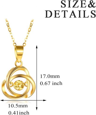 طقم مجوهرات من الذهب عيار 18 قيراط بعقدة حب وأقراط دائرية، طقم مجوهرات من الذهب عيار 18 قيراط للنساء in Saudi Arabia