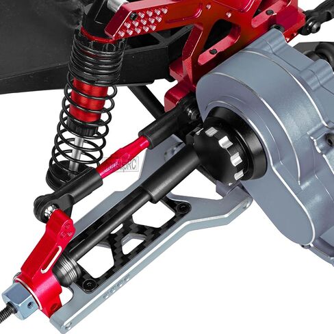 RC Adjustable Turnbuckles Upgrades Part for 1/10 Slash/Rustler/Stampede/Bandit VXL 2WD, Adjustable Turnbuckles Camber Links Toe Link,Red（7PCS in Saudi Arabia