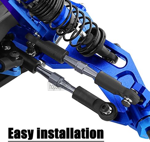 RC Adjustable Turnbuckles Upgrades Part for 1/10 Slash/Rustler/Stampede/Bandit VXL 2WD, Adjustable Turnbuckles Camber Links Toe Link,Red（7PCS in Saudi Arabia