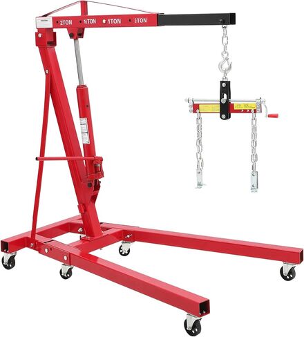 رافعة محرك هيدروليكي للخدمة الشاقة - سعة 2 طن، تصميم قابل للطي، منتقي الكرز المدمج، وسهولة التحميل/التفريغ باستخدام رافعة المحرك (4400 رطل) in Kuwait