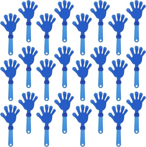 24 Pcs Royal Blue Hand Clappers 7.5 Inch Clappers Noisemakers Noise Makers Party Favors Plastic Clapper Sporting Events Cheers Ball Dance Basketball Football Noisemakers （Royal Blue） in Saudi Arabia