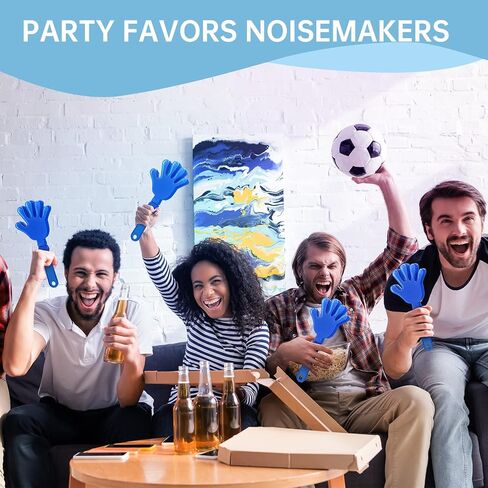 24 Pcs Royal Blue Hand Clappers 7.5 Inch Clappers Noisemakers Noise Makers Party Favors Plastic Clapper Sporting Events Cheers Ball Dance Basketball Football Noisemakers （Royal Blue） in Saudi Arabia
