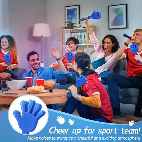 24 Pcs Royal Blue Hand Clappers 7.5 Inch Clappers Noisemakers Noise Makers Party Favors Plastic Clapper Sporting Events Cheers Ball Dance Basketball Football Noisemakers （Royal Blue） in Saudi Arabia