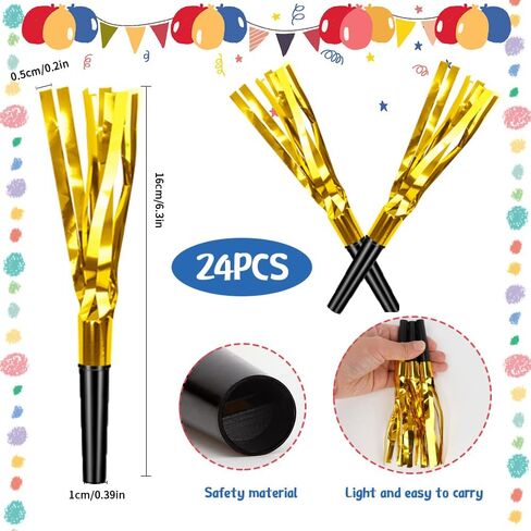 Party Blowers 24 PCS Silver Noise Makers Fun Party Favors Adult Birthday Party Favors Adult Party Favors Noise Makers for Sporting Events Party Whistles Birthday Horns New Years Party Halloween Party in Saudi Arabia