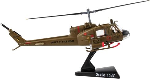 Daron Worldwide Trading Postage Stamp UH-1 Huey MEDEVAC US Army Vehicle (1/87 Scale) in Kuwait