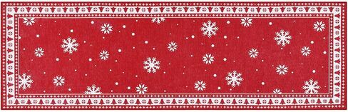 Washable Runner Rug,2x8 Non Slip Vintage Hallway Rug Runner with Rubber Backing,Stain Resistant & Low Pile Carpet Runner for Bedroom,Kitchen,Laundry,Entrance,Christmas Decor in Kuwait