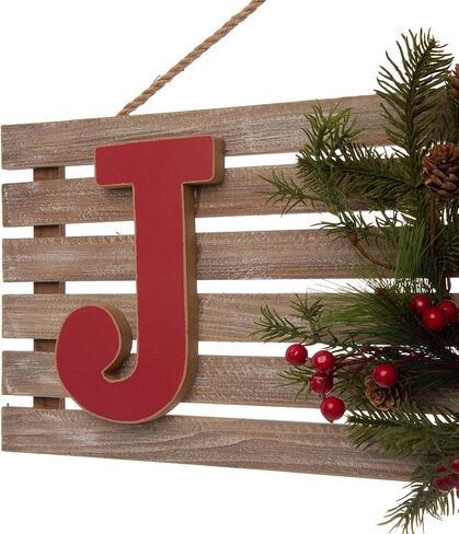 Glitzhome 12.75“H Rustic Wooden Christmas Snowman Family Wall Decor Decorative Let it Snow Hanging Wood Wall Art Sign Plaque Decor Christmas Home Decor for Xmas Party in Saudi Arabia
