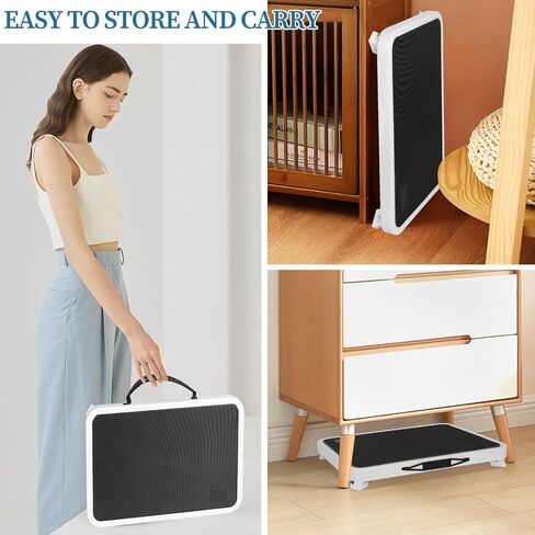 Folding Step Stool, Height Adjustable RV Steps Stool with a Non-Slip Platform Mat and Foldable Thick Rubber Feet, Collapsible Step Stools for Adults, Kitchen, Home, Office, 330 Lbs Capacity (White) in Saudi Arabia