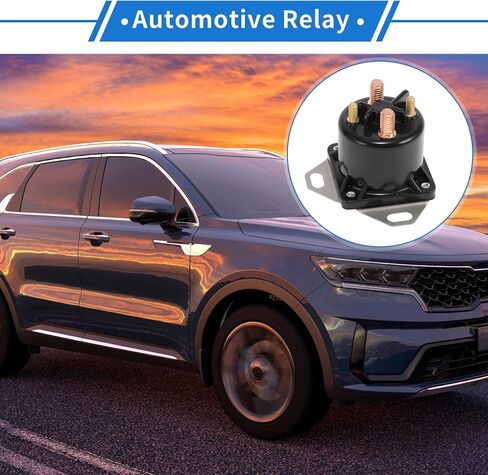 Car Diesel Glow Plug Relay Kit 12V 250A 4 Terminal Relay for Ford F Series Super Duty 1999-2003, Durable Plastic Metal Black in Saudi Arabia