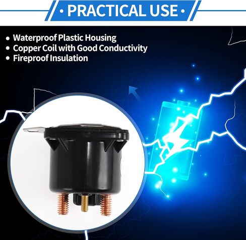 Car Diesel Glow Plug Relay Kit 12V 250A 4 Terminal Relay for Ford F Series Super Duty 1999-2003, Durable Plastic Metal Black in Saudi Arabia