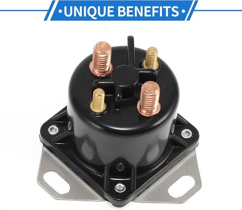 Car Diesel Glow Plug Relay Kit 12V 250A 4 Terminal Relay for Ford F Series Super Duty 1999-2003, Durable Plastic Metal Black in Saudi Arabia