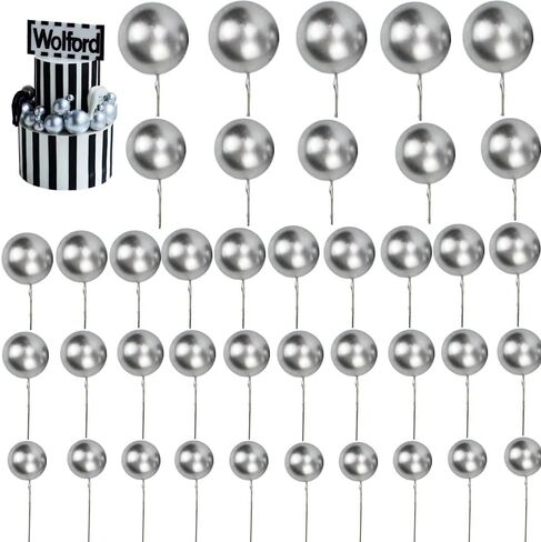 30 قطعة من كرات الكيك العلوية التي يمكنك صنعها بنفسك، حشوة الكيك، قطع الكيك، تزيين الكيك لحفلات أعياد الميلاد وحفلات استقبال المولود الجديد (أسود) in Kuwait