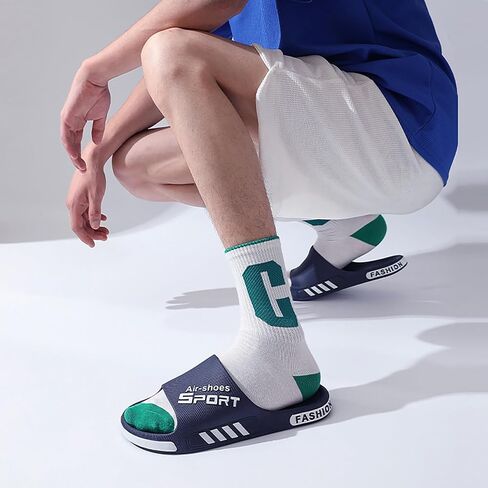 Mens Slippers Outdoor Athletic Sandals Fashion Sport Soft Slides Summer Beach Shoes in Saudi Arabia