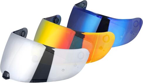 C70 Helmet Visor Replacement Face Shield Compatible with C70/ HJ20M/ FG-17/ FG-ST/IS-17 Motorcycle Helmets (Chrome Red) in Kuwait