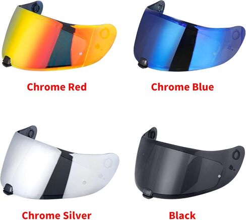 C70 Helmet Visor Replacement Face Shield Compatible with C70/ HJ20M/ FG-17/ FG-ST/IS-17 Motorcycle Helmets (Chrome Red) in Kuwait