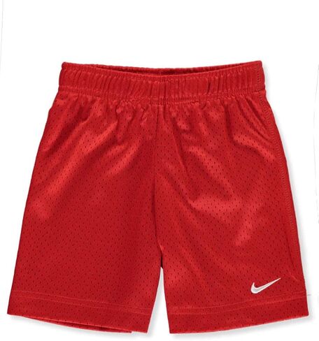 شورت شبكي أساسي من Nike للأطفال الرضع (طفل صغير) باللون الأحمر الجامعي 3T للأطفال الصغار 4 in Saudi Arabia