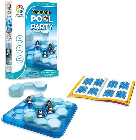 Smart Games - Penguins Pool Party, Puzzle Game with 60 Challenges, 6+ Ages in Kuwait