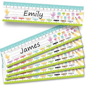 25 Colorful Desk Name Plates for Classroom - Classroom Name Tags for Desk, Desk Name Tags for Classroom, Student Name Tags for Desks, Student Name Plates for Desks Classroom, Name Plate for Desk Kids