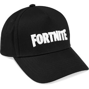 FORTNITE Boys Baseball Cap, Adjustable Strap Sun Hat - Gifts for Boys Black