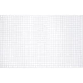 MECCANIXITY 6pcs 13"x20" Plastic Mesh Canvas Sheet 8 Count Needlepoint Blank Canvas Square for Embroidery Knit Crochet Acrylic Yarn Crafting, White