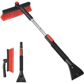 Snow Brush with Ice Scraper for Car Windshield Extendable 35 inch Car Snow Remover Windshield Snow Scrapers Removal Shovel for Car SUV Truck Windows