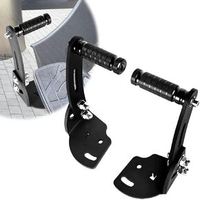ATV Foot Pegs, Adjustable Floor Board Highway Footpegs Foot Rests Extension Peg Mount Kit, For Can Am Spyder F3 Floorboard Models 2015-2023 (3D Skull)