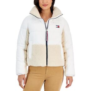 Tommy Hilfiger Women's Nylon Sherpa Puffer Jacket