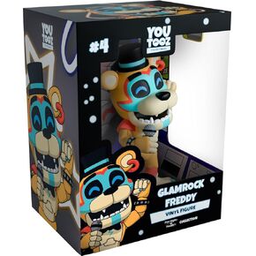 Youtooz FNAF Glamrock Freddy 4.7", Glamrock Freddy Vinyl Figure, Collectible Glamrock Freddy from Five Nights at Freddys by Youtooz FNAF Collection
