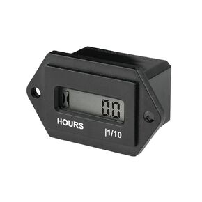Runleader Digital LCD Hour Counter,DC 4.5V to 90V, Programmable Total Hours Meter, Working Data Storage, Waterproof Design for DC powered Garden tractor Golf cart Go-kart Forklift Snowmobile etc