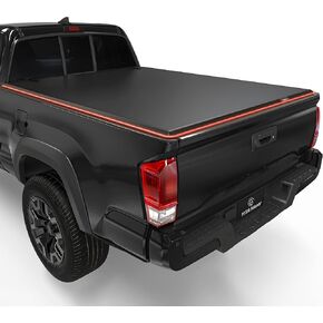 YITAMOTOR FRP Hard Tri Fold Truck Bed Tonneau Cover Fits for Toyota Tacoma 2024 5 ft Bed (Excl. Trail Edition)