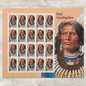 Chief Standing Bear (Sheet of 20) First-Class Mail Forever Postage Stamps Scott #5794