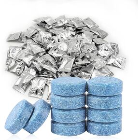 100 PCS Car Windshield Washer Tablets, Auto Glass Wiper Solid Cleaning Concentrated Tablets, Solid Effervescent Tablet for Cleaning Glass Window Surfaces, Car Accessories