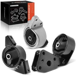 A-Premium 3PCS Engine Motor Mount and Transmission Mount Set Compatible with Nissan Sentra 1995-1999, 200SX 1995-1998, NX 1991-1993, L4 1.6L DOHC, Automatic Transmission