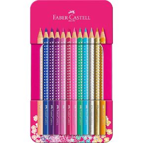 Faber-Castell Sparkle Colour Pencils - Tin of 12