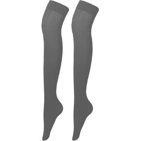 Women's Opaque Stretchy Nylon Over Knee Thigh High Stockings Knee High Costume Boot Socks for Daily Wear Cosplay