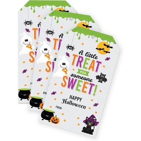 25 Halloween Treat Food Gift Tags Kids or Adults Party Favors- Holiday Fun Labels for Cookies Candy or Gifts Made in The USA