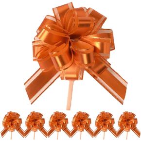 Lainbensheng Mixed color drawstring bows,gift wrap bows,for birthday parties,Christmas and box or flower decoration (6 mixed colors)
