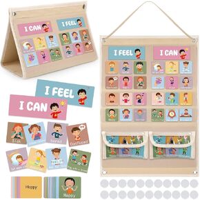 Feelings Chart Cards Feelings Pocket Chart Social Emotional Learning Pocket Chart Cards for Social Activities Learning Materials Classroom Supplies
