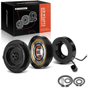 A-Premium Air Conditioner AC Compressor Clutch Kit Compatible with Hyundai Sonata 2006-2009 & Kia Optima 2007-2008, 2.4L