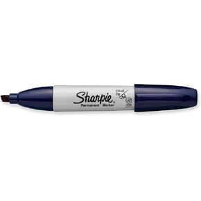 SHARPIE Permanent Markers, Broad, Chisel Tip, Single, Navy (1927300)